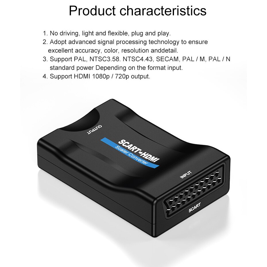 Đầu Chuyển Đổi Từ 1080p Scart Sang Hdmi Cho Pc / Smartbox