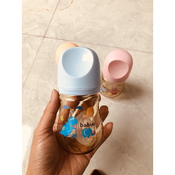 Bình sữa cổ rộng Babuu Baby nhựa PPSU không chứa BPA
