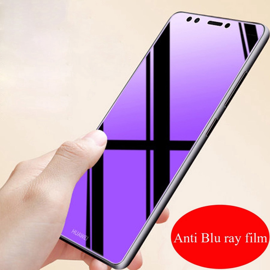 Chống Tia Sáng Xanh Kính Cường lực Bảo Vệ Màn Hình cho Huawei P40 P30 P20 Lite P20 Pro Nova 7 7i 7SE 5T 3 3i Y9S Y9 Prime Y7 Pro 2019 Y7A Y7P Y6P Y5P Y6S Honor 8X 20 20S bảo vệ mắt Mặt trước Miếng dán màn hình