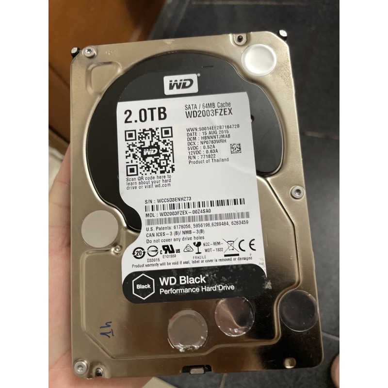 HDD 2TB WD Black like new