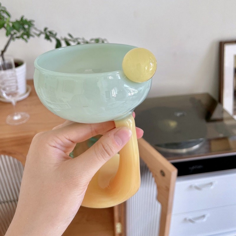 Ly Thủy Tinh Uống Rượu / Kem Họa Tiết Hoạt Hình Nhiều Màu Dễ Thương