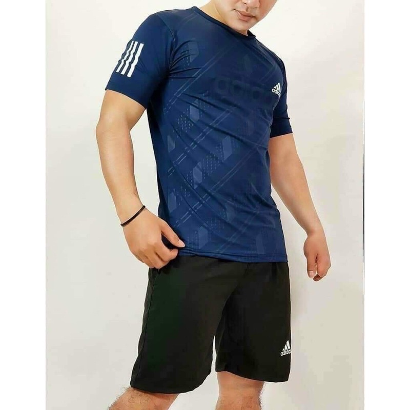 Bộ đùi thể thao nam ADIDAS set đùi nam thun lạnh mùa hè 2022 co giãn 4 chiều có size đến 80 ký
