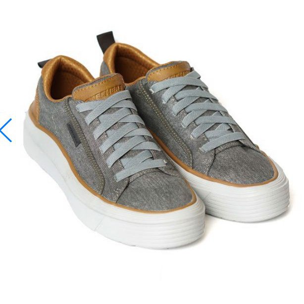 GIÀY SKECHER NAM ĐẾ BẰNG, DÂY BUỘC, GHI VIỀN NÂU - GL65