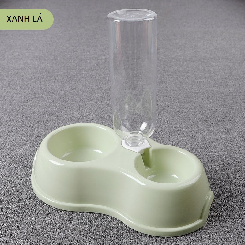 Bát Ăn Đôi Kèm Bình Nước Tự Động 500 ML Cho Chó Mèo BA1222 MIAOCAT