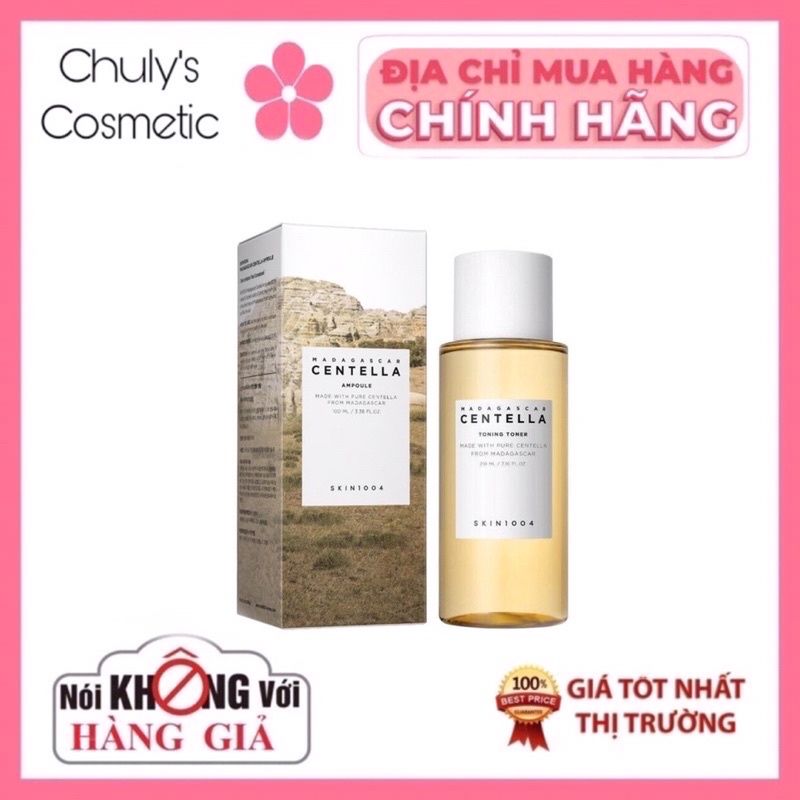 Nước Hoa Hồng Phục Hồi, Tái Tạo Da Mụn Và Làm Lành Sẹo Mụn Skin1004 Madagascar Centella Toning Toner 210ml