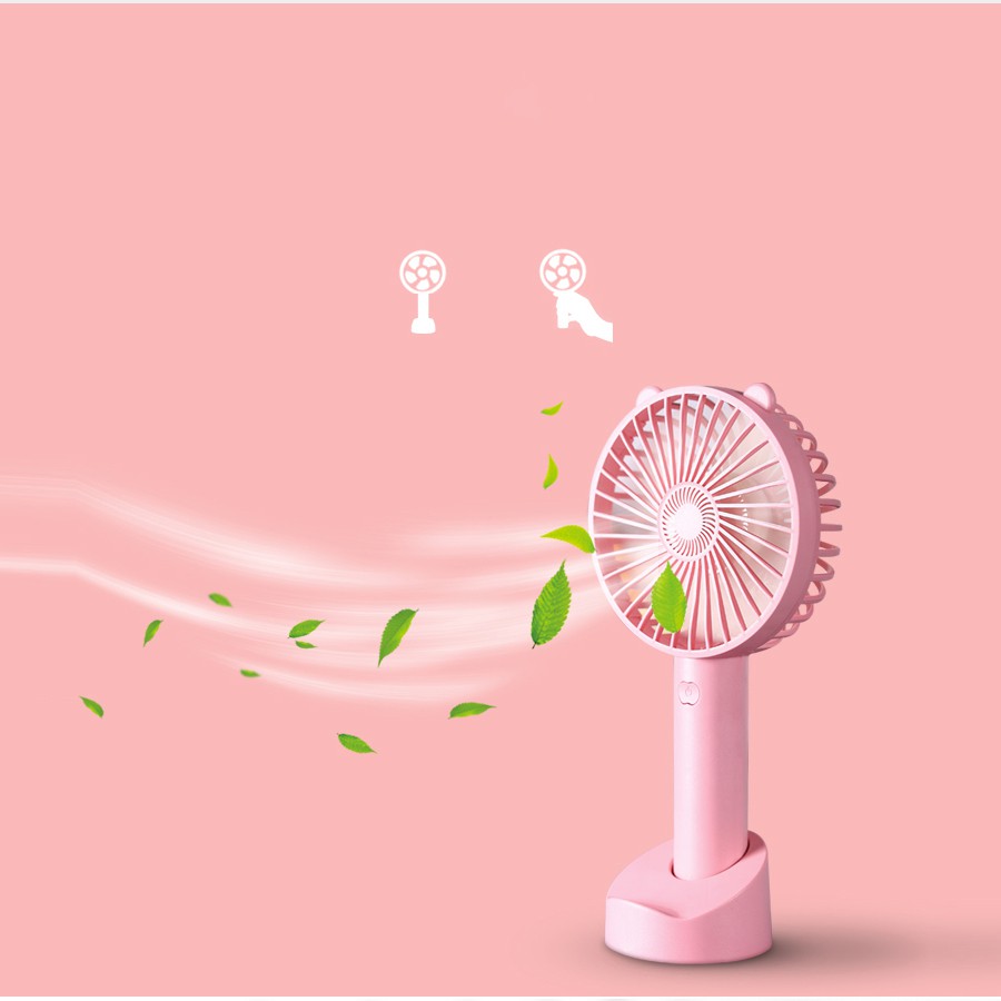 Quạt tích điện mini cầm tay Mianz Store Pin 2h - 4h, BH 3 tháng | BigBuy360 - bigbuy360.vn