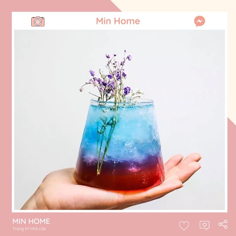 Cốc Trơn Sang Chảnh Cao Cấp Ly Thuỷ Tinh Giá Rẻ Minhome