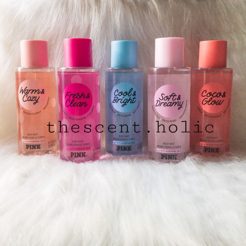 Warm and Cozy Shimmer / Soft and Dreamy Glow - Xịt thơm cơ thể PINK