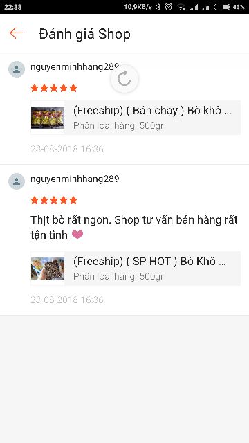 Hot Sales - Bò khô Cục ( Bò Khô Viên) Quỳnh Như - Đặc Sản Khô Đà Nẵng