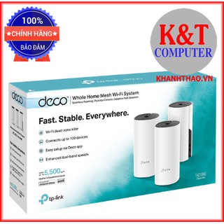 Bộ Phát Wifi Mesh TP-Link Deco M4 AC1200 MU-MIMO (3-pack) - Hàng Chính Hãng