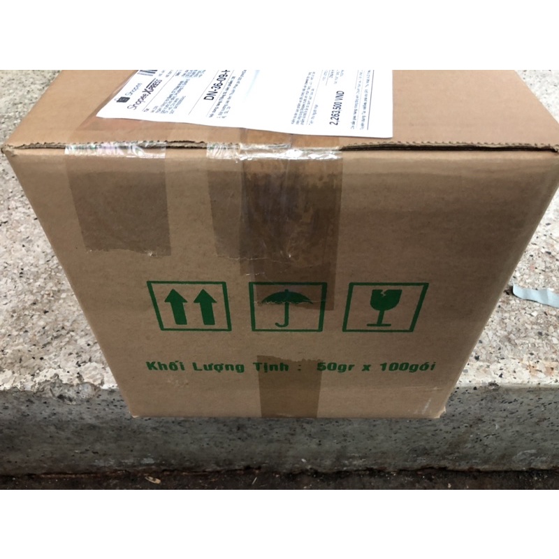 Sương sáo đen Thuận Phát quy cách 1 thùng gói nhỏ 50gram