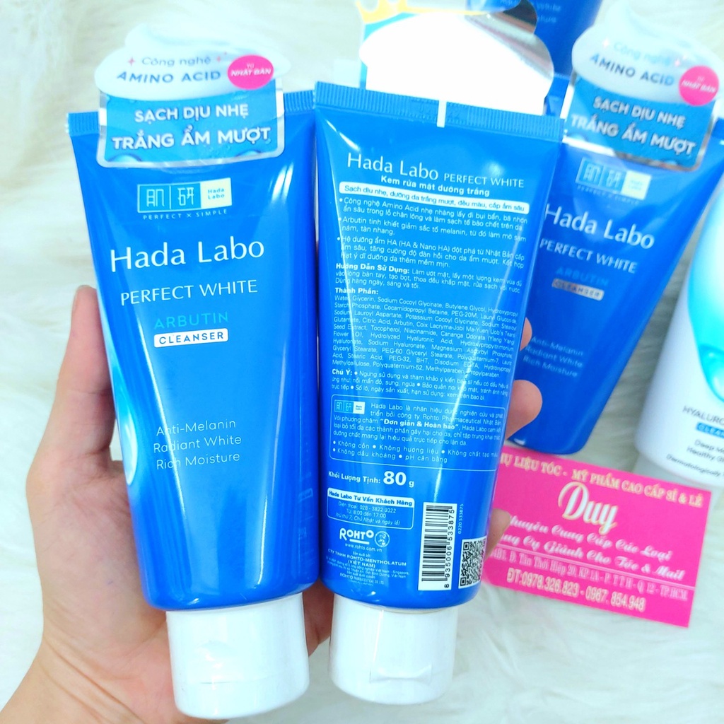 Sữa Rửa Mặt Hada Labo 80g - Cho Làn Da Sáng Mịn