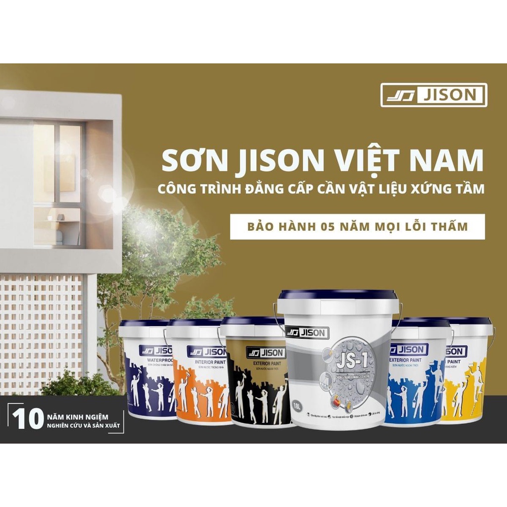 Chống thấm Jison JS1 - Keo Chống thấm tè tôn, tường và sàn mái