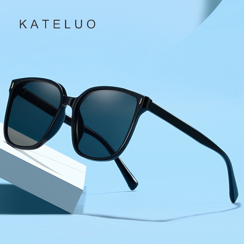 Kính mát lái xe KATELUO A0716 gọng vuông phong cách cho nam nữ