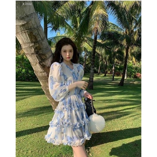 ĐẦM HOA CỔ V NHẤN BÈO