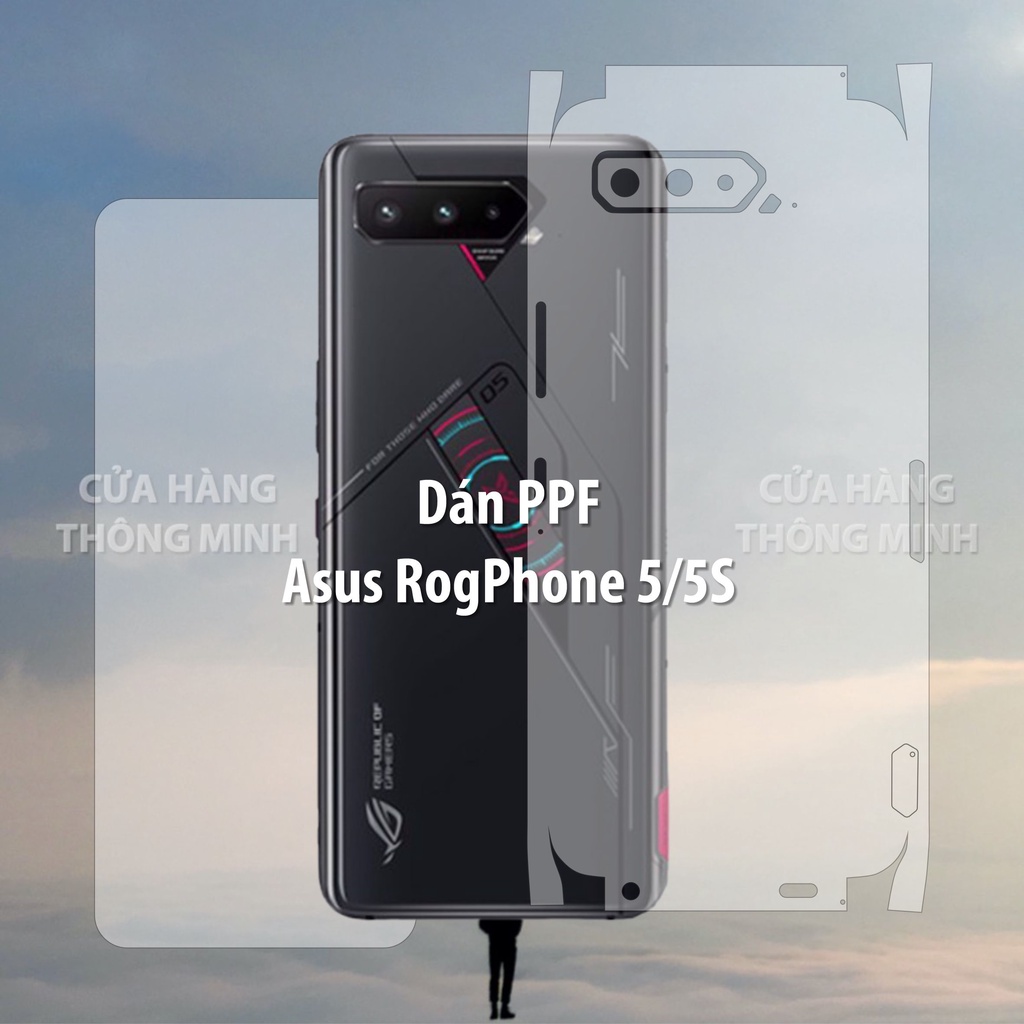 Tấm dán Asus Rog Phone 5/5s dán PPF mặt trước/dán mặt sau/dán màn hình/dán mặt lưng Full viền chuẩn