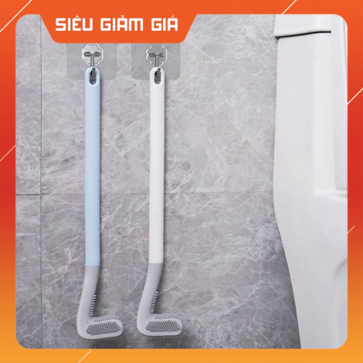 Dụng Cụ Cọ Rửa Nhà Tắm, Nhà Vệ Sinh, Chà Toilet Bằng Silicon Thiết Kế Đường Cong Ưu Việt  Giúp Tẩy Sạch Mọi Vết Bẩ