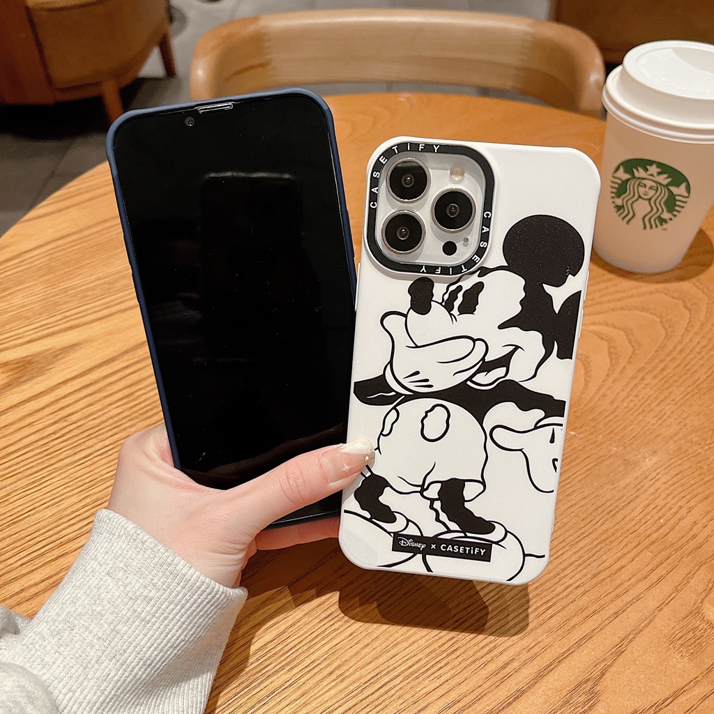 Ốp Điện Thoại Silicon Dẻo Chống Sốc Họa Tiết Chuột Hoạt Hình Cho iPhone X XR XS MAX 14 plus 12 11 13 pro MAX