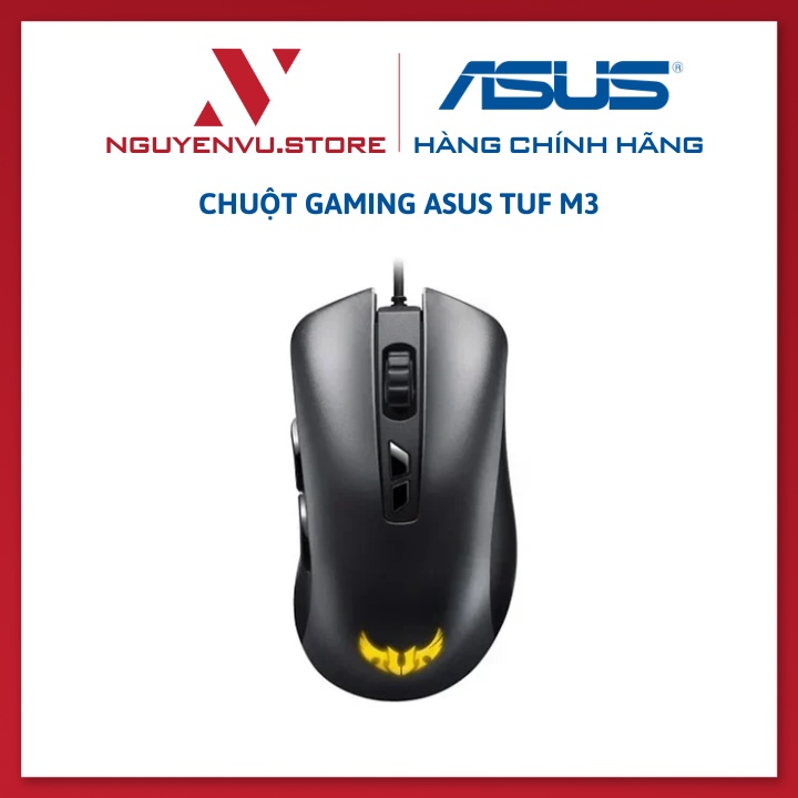 Chuột Gaming ASUS TUF M3 7000 DPI - Aura Sync - Thiết kế công thái học - Hàng chính hãng