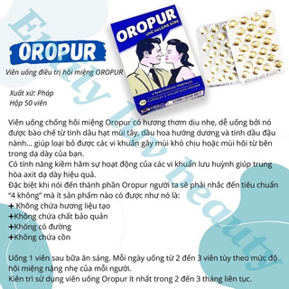 Viên chống hôi miệng oropur pháp - ảnh sản phẩm 2