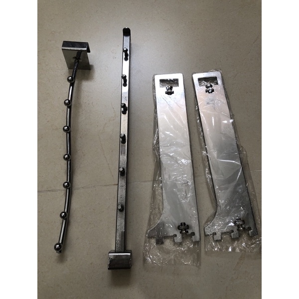 10c Tay bi inox 7 bi. Tay đỡ kệ treo quần áo. Móc treo quần áo inox 7 bi