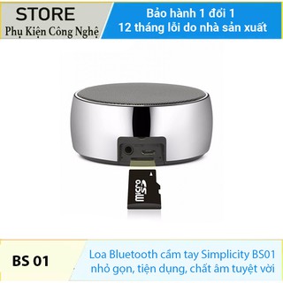 Loa Bluetooth cầm tay Simplicity BS01 - Hàng chính hãng