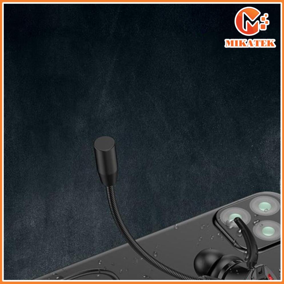 Tai Nghe Nhét Tai Gaming Chống Ồn Chíp Xử Lý Âm Thanh Cao Cấp Có Mic Rời Mikatek