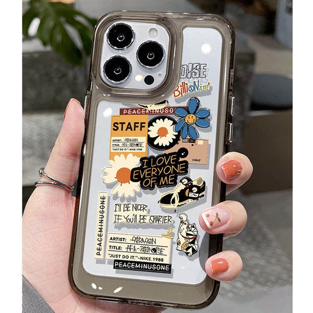 Ốp Điện Thoại Silicon TPU Mềm Trong Suốt Chống Sốc Thời Trang Cho IPhone 14 13 12 Pro Max 11 XS XR X 8 7 6S Plus