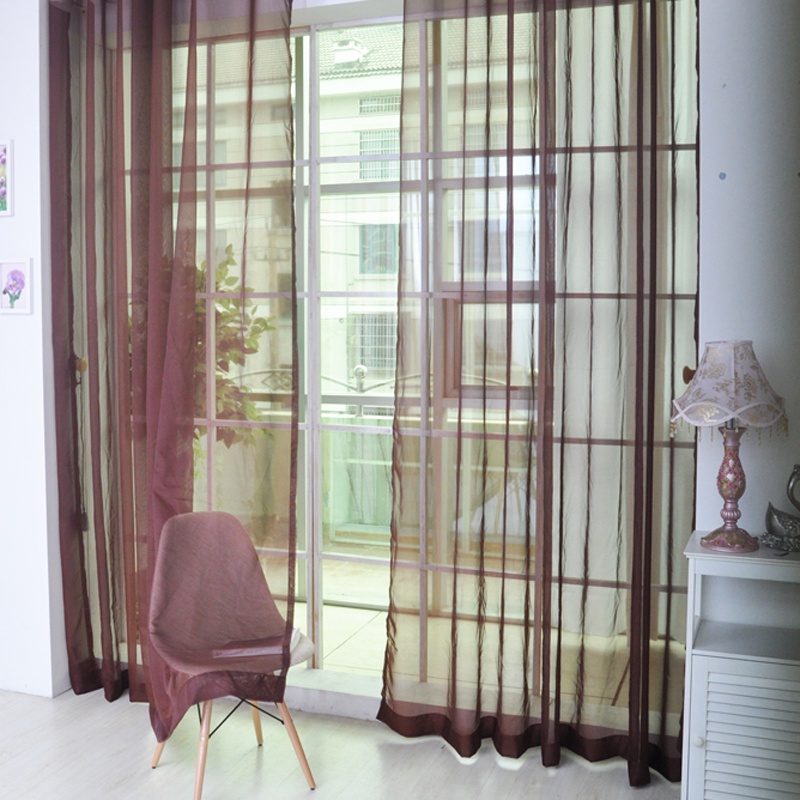 Rèm cửa sổ Vải Tuyn Trong Suốt 1*2m Nhiều Màu Hiện Đại Chất Lượng Cao