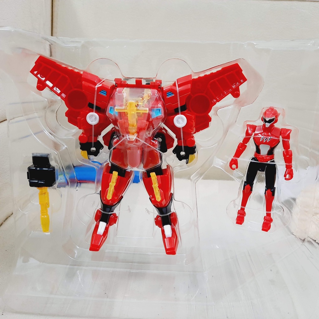 Mô hình siêu robot khủng long Preta hỏa thần và siêu nhân Sammy lém lỉnh đồ chơi trẻ em