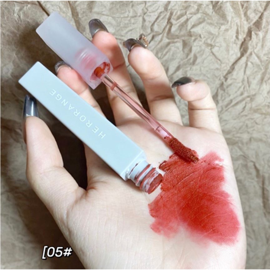 Son lì HERORANGE nội địa Trung bảng màu mới nhất 2023, chất son mềm mịn như nhung lâu trôi