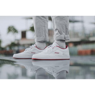 Giày Sneaker RieNevan - Casual [phối màu Trắng - Đỏ]