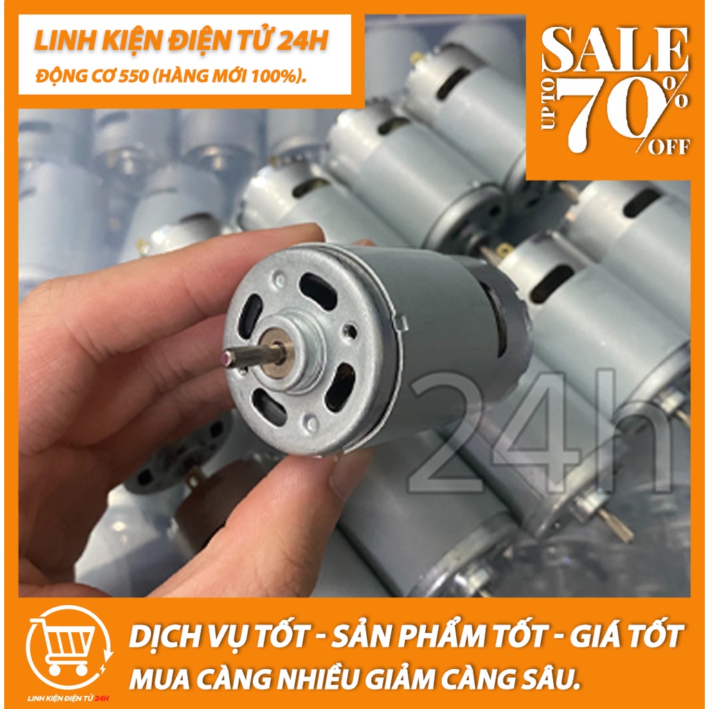 Motor 550 12V  dùng trong khoan pin HÀNG MỚI