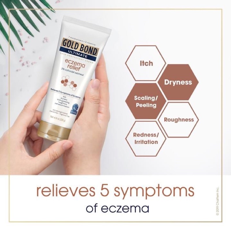 Kem giảm chàm và viêm da cơ địa Gold Bond Ultimate Eczema Relief Cream 226gr - CHÍNH HÃNG