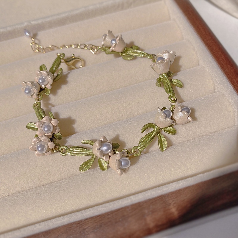 Lily of the Orchid Hoa Tai Vòng Cổ Vòng Tay Bông Tai Dạng Chuỗi Xích Siêu Cổ Tích Mùa Xuân Cho Nữ