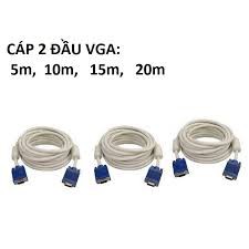 CẤP 2 ĐẦU VGA 15M TRẮNG CÓ CHỐNG NHIỀU- MrPhuKien