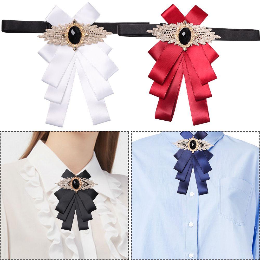 EUTUS Nơ Cài Cổ Áo Cỡ Lớn Thời Trang Xinh Xắn