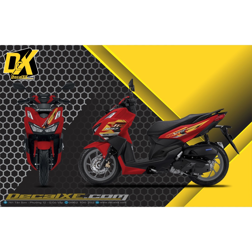 Tem rời dán xe Vario 160 | Chất Liệu Decal Cao Cấp Chống Nước, Bền Màu, Cắt Khuôn Sẵn Dễ Dán | TTVAR0013