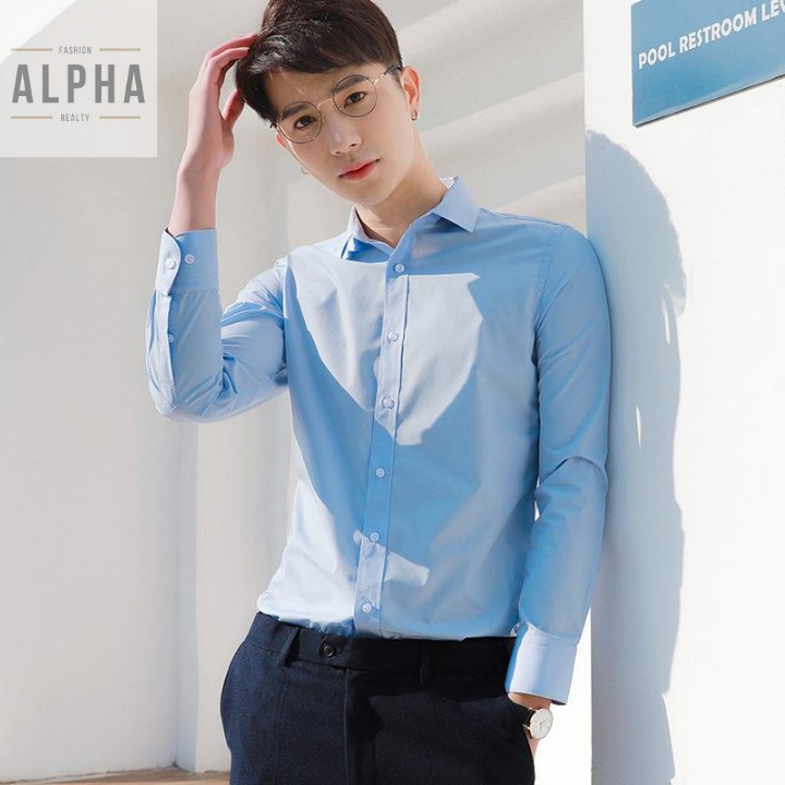 Áo sơ mi nam dài tay cao cấp, vải cotton lụa mịn mát, dáng slimfit ôm body JBAGY - SML | BigBuy360 - bigbuy360.vn