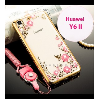 Ốp lưng Huawei Y6 II dẻo hình hoa