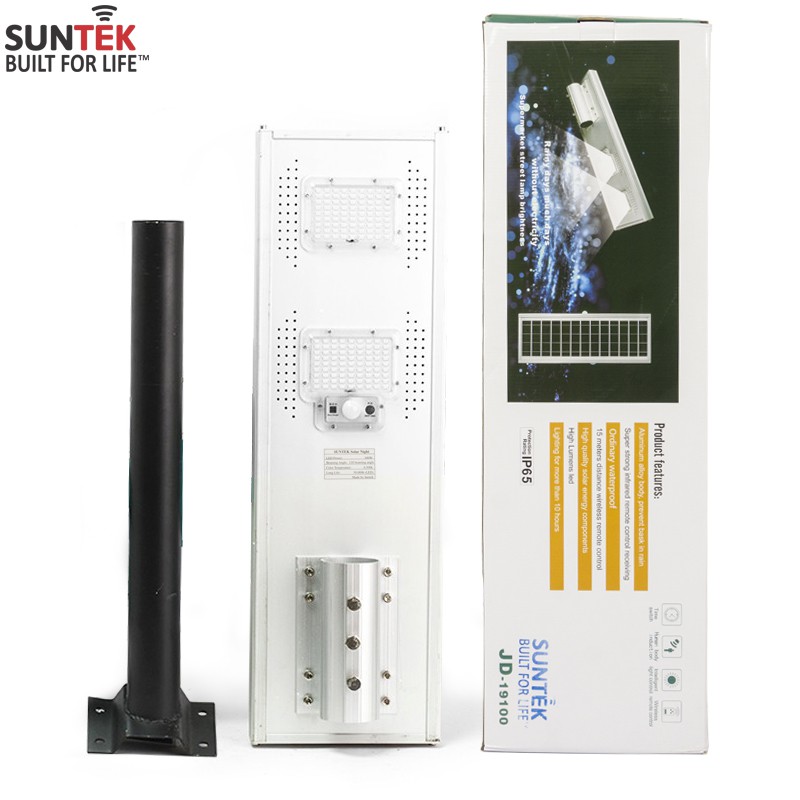 Đèn Đường Năng Lượng Mặt Trời Liền Thể SUNTEK LED Solar Light JD-19100 100W - Hàng Chính Hãng - Bảo hành 3 năm 1 đổi 1