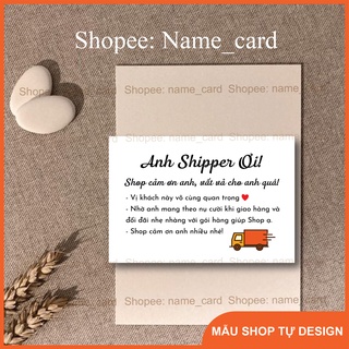 Tem dán cảm ơn anh shipper, decal nhãn dán