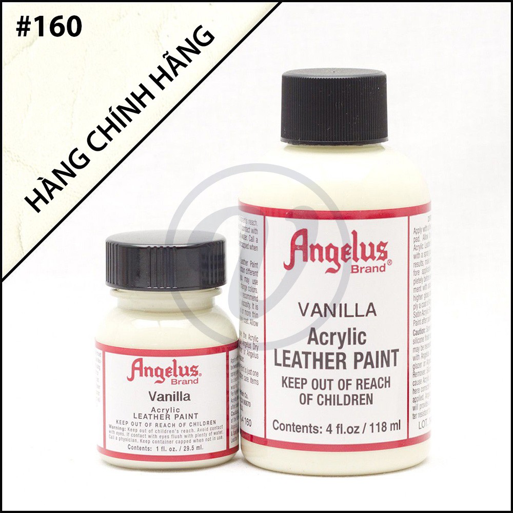 Vanila 160 - Màu ANGELUS Leather Paint Standard vẽ trên da, vải, custom giày