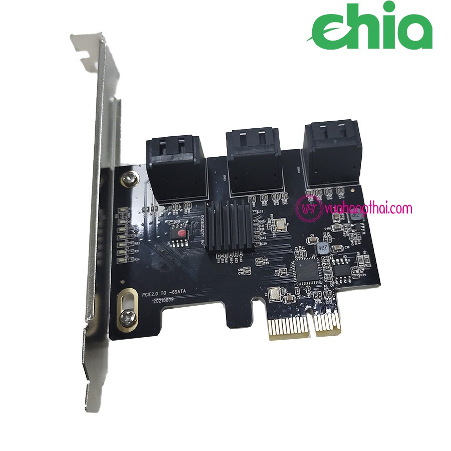 Card chuyển đổi PCI-E sang 6 cổng SATA 3.0 tốc độ 6GB M01, PCI-E to Sata