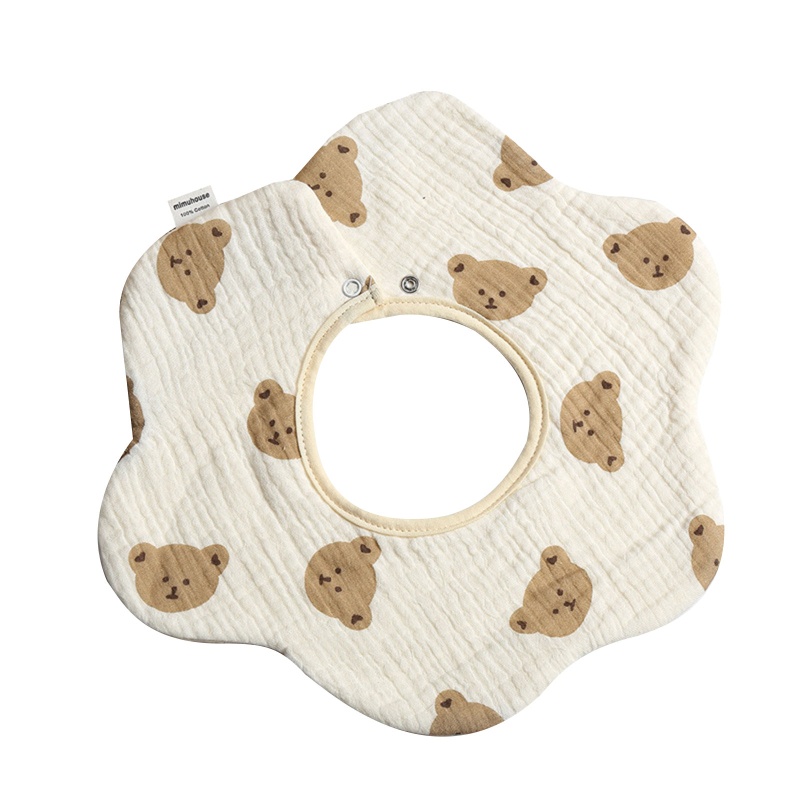 Khăn Lau Nước Bọt Vải Cotton Mềm Mại Cho Bé