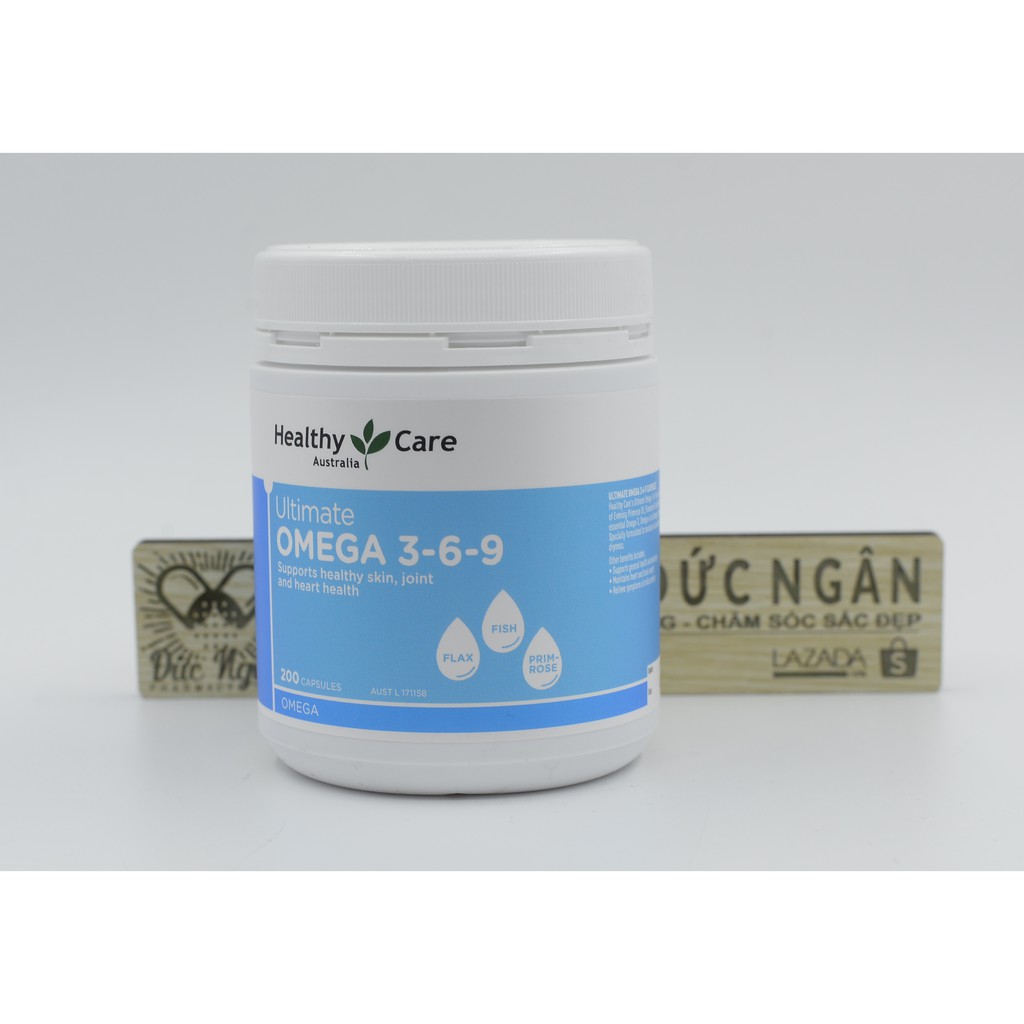 Omega 3 6 9 [Úc] Healthy care - 200 viên - Cung cấp Omega EPA DHA