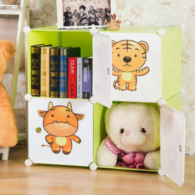 Tủ nhựa ghép 4 ô