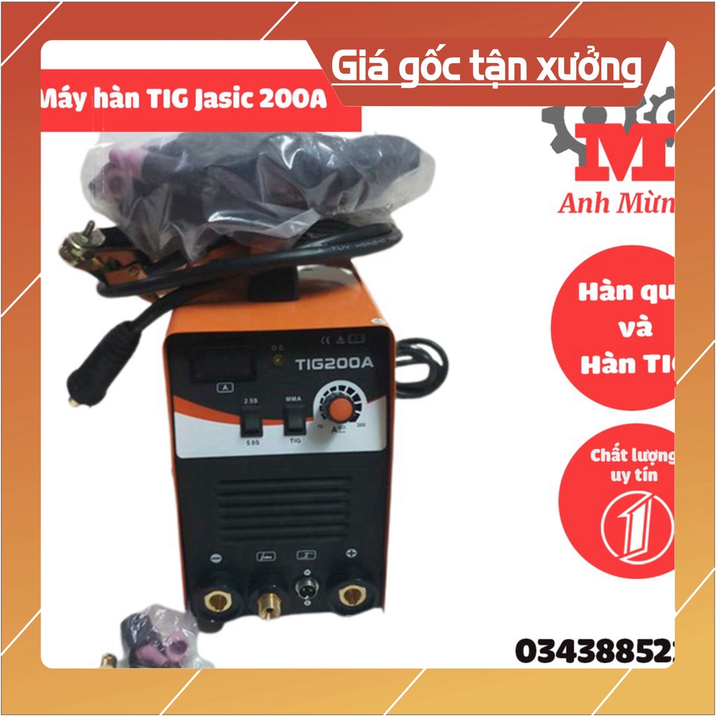 Máy hàn Tig Jasic 200A chức năng QUE và TIG công suất mạnh mẽ cho hiệu quả làm việc nhanh chóng