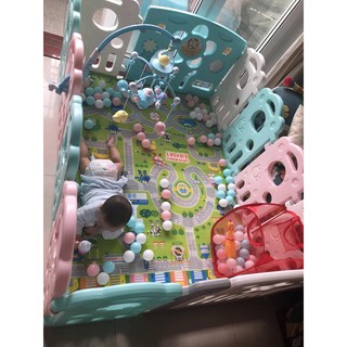 Quây bóng 3D cao cấp màu pastel siêu đẹp cho bé ( 10 cánh + 2 cửa)