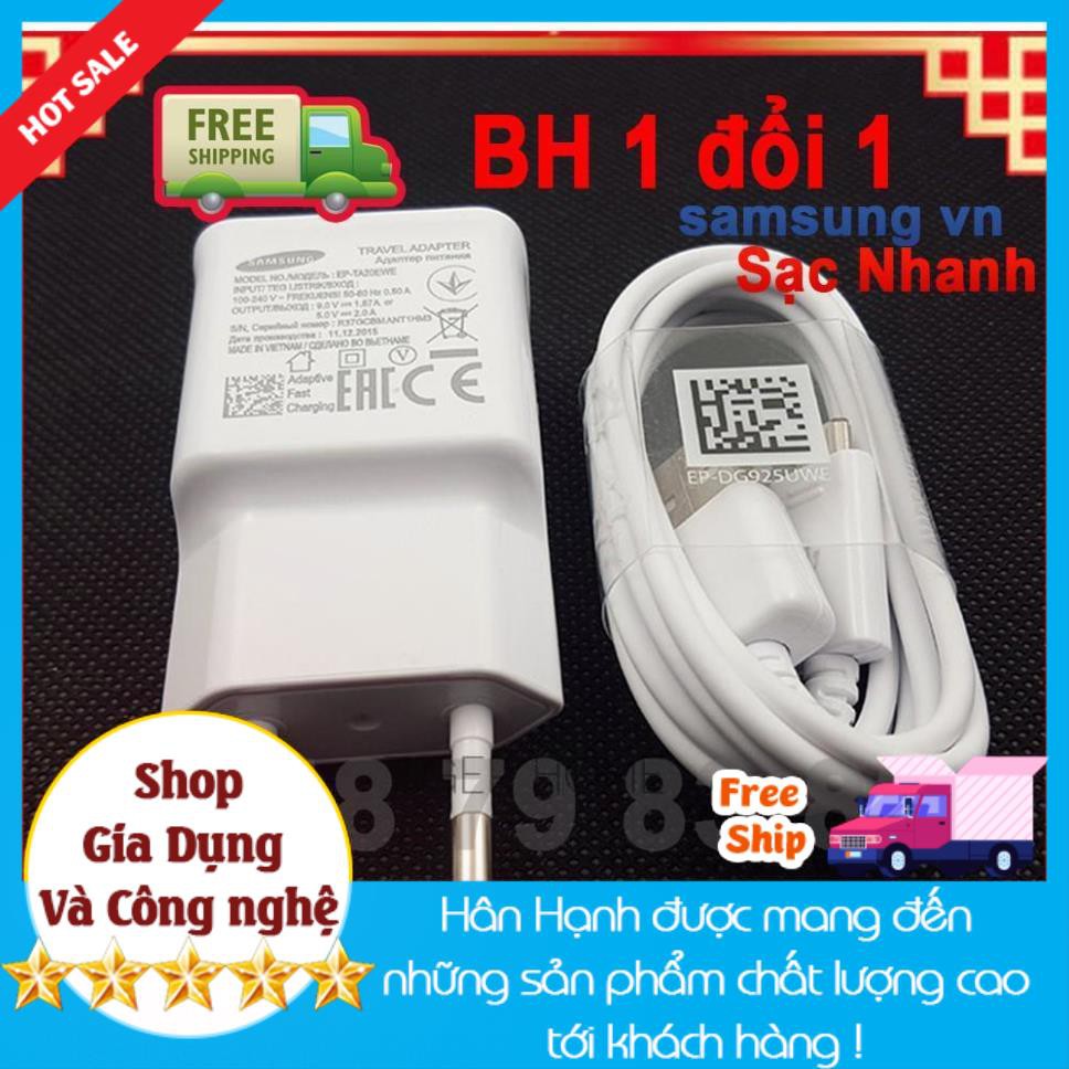 Bộ cáp sạc nhanh Galaxy S4,S5,S6,S7,Note3,Note4 Bóc Máy chính hãng Samsung Việt Nam Bh 1đổi1